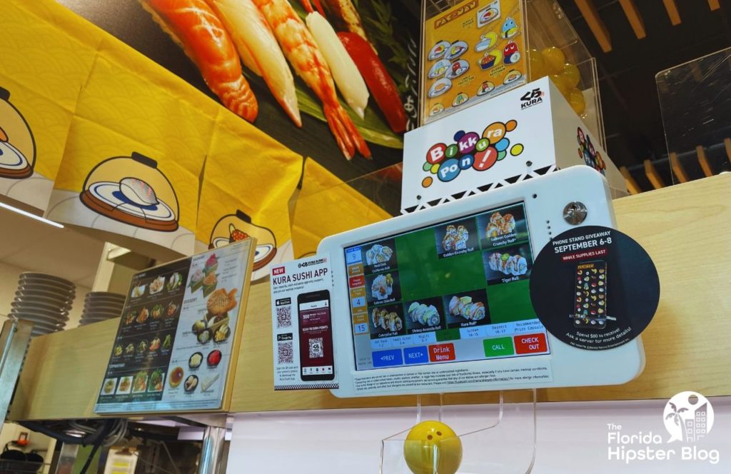 Kura Revolving Sushi Bar Restaurant Bikkura Pon Pac Man Game and Digital Menu. Keep reading to find more budget friendly restaurants in Tampa. 