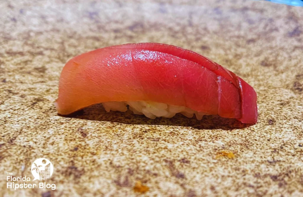 A dish from Sushi Sho Rexley in Tampa, Florida. Sushio Sho Rexley offers several omakase menu options. Keep reading for more places to get the best sushi in Tampa, Florida.