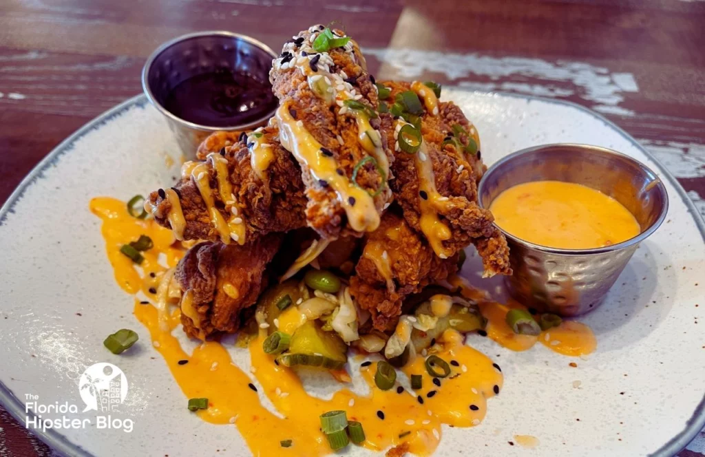 The Hampton Social Restaurant Fried Chicken. One of the best places to get brunch in Naples, Florida