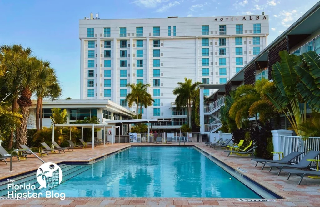 Things to do in Tampa Bay, Florida Hotel Alba pool area. Keep reading to get the best hotels in Tampa, Florida.