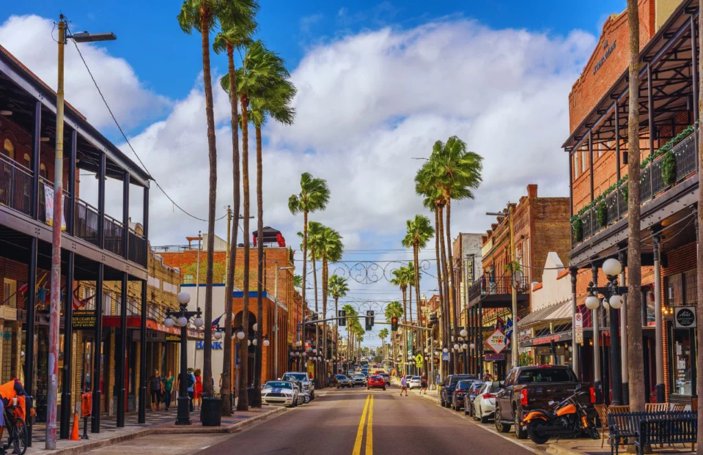 A street with palm trees and multiple restaurants with outdoor patios gives Samaurai Blue Sushi and Sake Bar in Tampa, Florida an open-air, trendy vibe. Keep reading for more places to get the best sushi in Tampa, Florida.