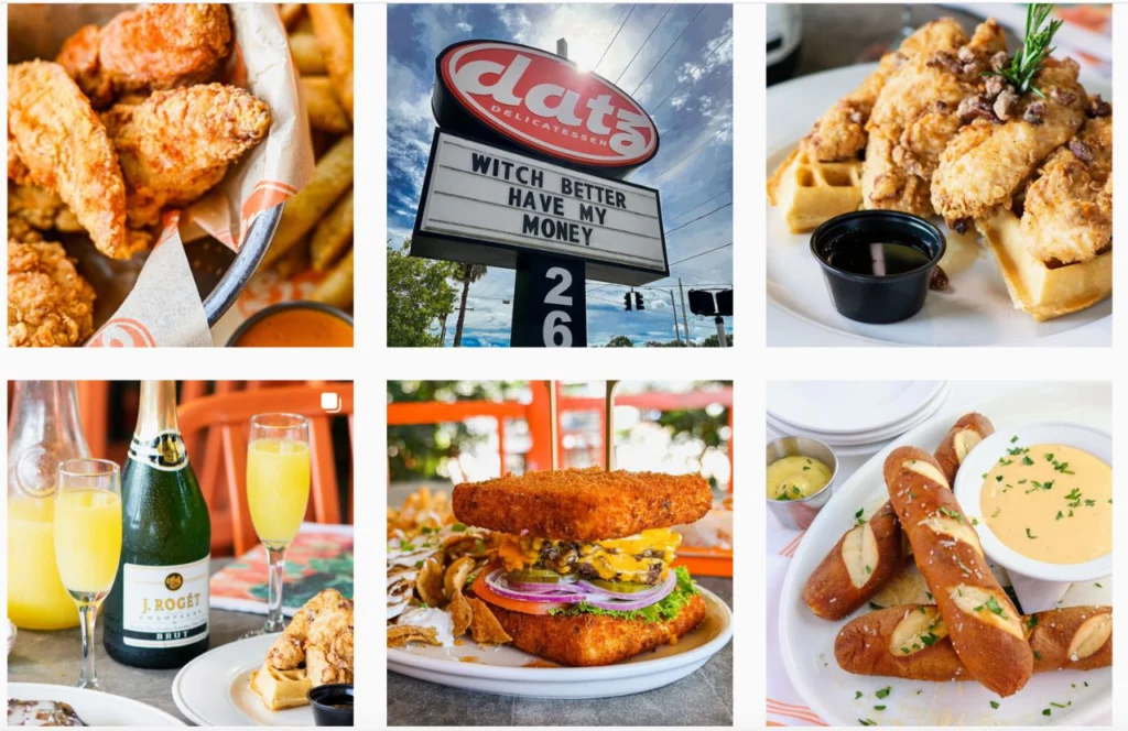 Best Restaurant in Brandon, Florida Datz Instagram Page