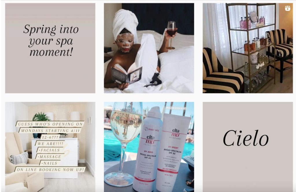 Cielo Spa Instagram Page. Keep reading to find out more about the best Tampa spas.  