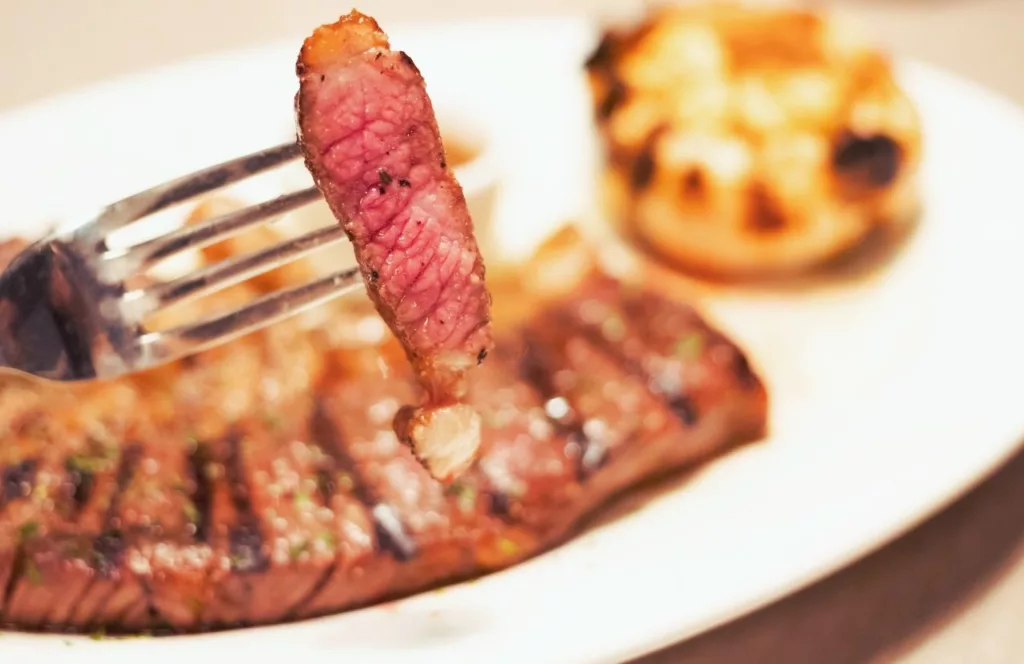 Close up photo of Steak on a Fork Fleming’s Steakhouse Keep reading to find out all you need to know about the best steakhouses in Tampa. 