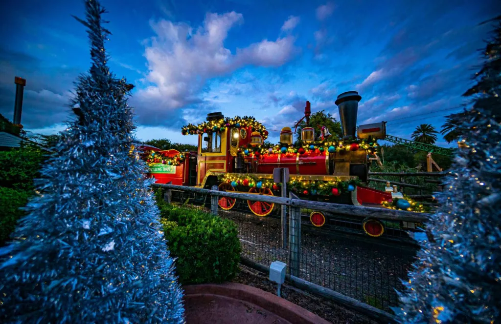 Holiday Train Ride during Busch Gardens Christmas Town. Keep reading to learn about the Christmas events in Tampa for 2023.