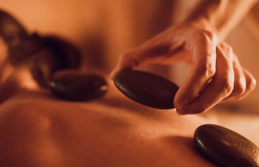 Hot Stone Massage at Massage Studio at One of the Best Day Spas in Tampa, Florida