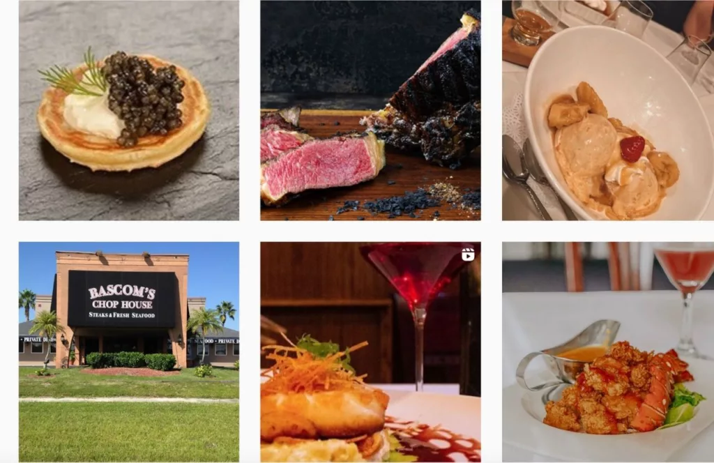 Instagram Page of Bascom’s Chop House This a best steakhouse in Tampa, Florida and one of the best places to get steak