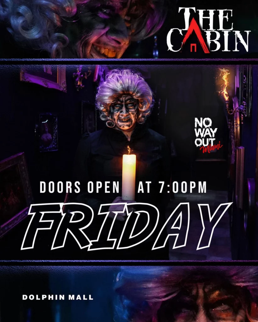 No Way Out The Cabin House in Miami. Keep reading to get the best things to do in Florida for Halloween and Fall!
