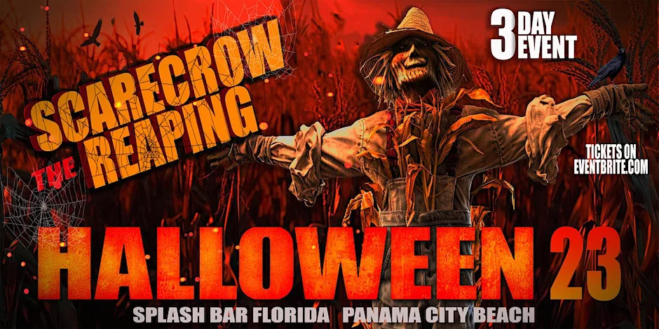 Panama City Beach Halloween Party Scarecrow the Reaping