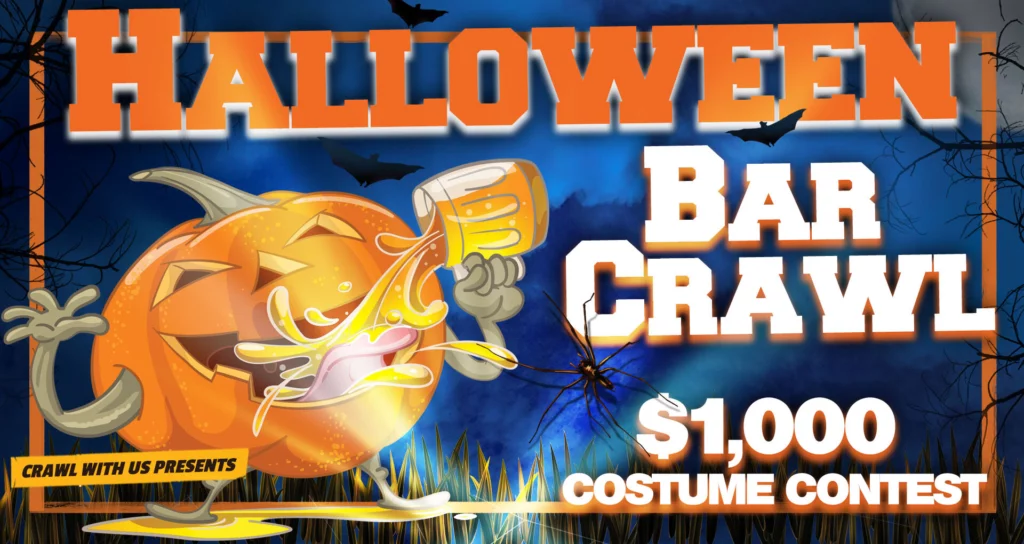 Pensacola Downtown Halloween Bar Crawl. Keep reading to get the best things to do in Florida for Halloween and Fall!