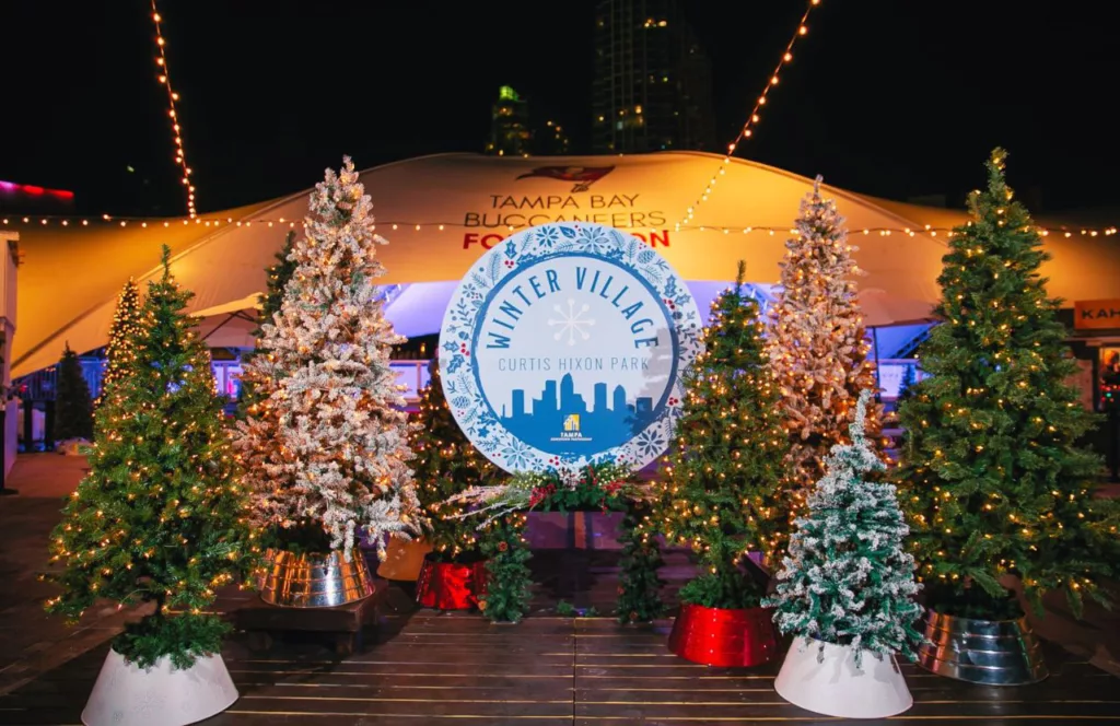 Winter Village at Curtis Hixon Park Keep reading Florida Hipster to get the best Christmas Lights in Tampa, Florida