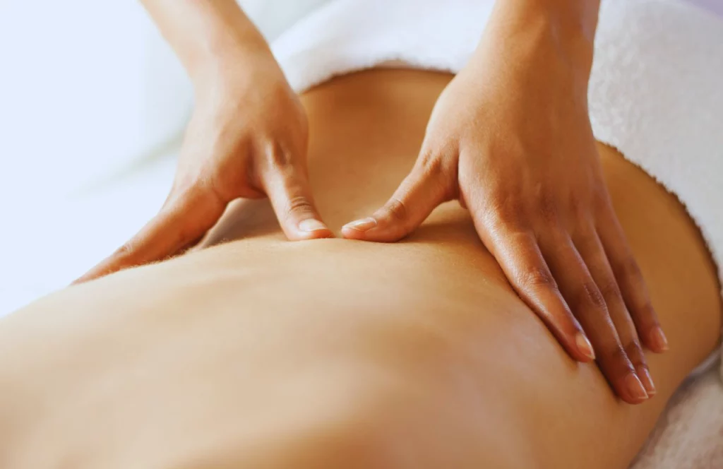 Woman getting a massage at Cielo Spa One of the Best Day Spas in Tampa, Florida