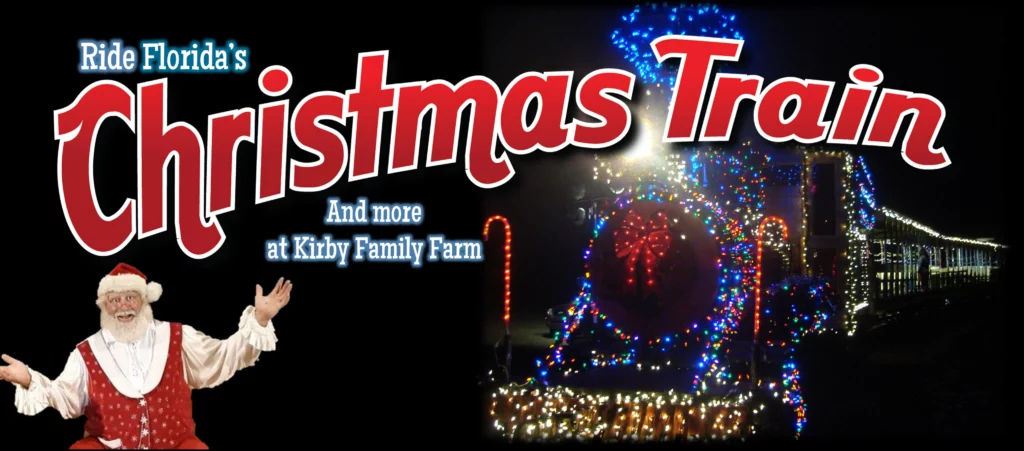 Florida's Christmas Train at Kirby Family Farm. Keep reading for the best things to do in Gainesville for Christmas. 