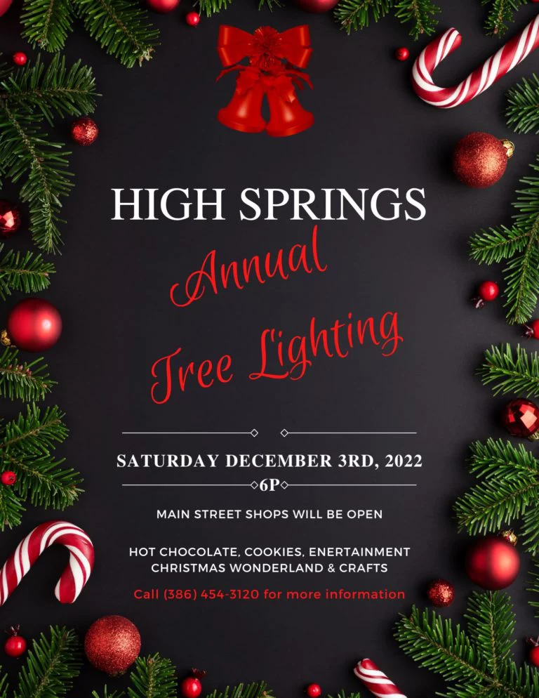 High Springs Annual Tree Lighting Ceremony. Keep reading for the best things to do in Gainesville for Christmas. 