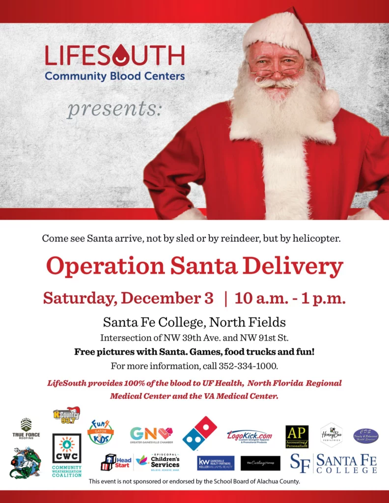 Operation Santa Delivery in Chiefland Florida. Keep reading for the best things to do in Gainesville for Christmas.