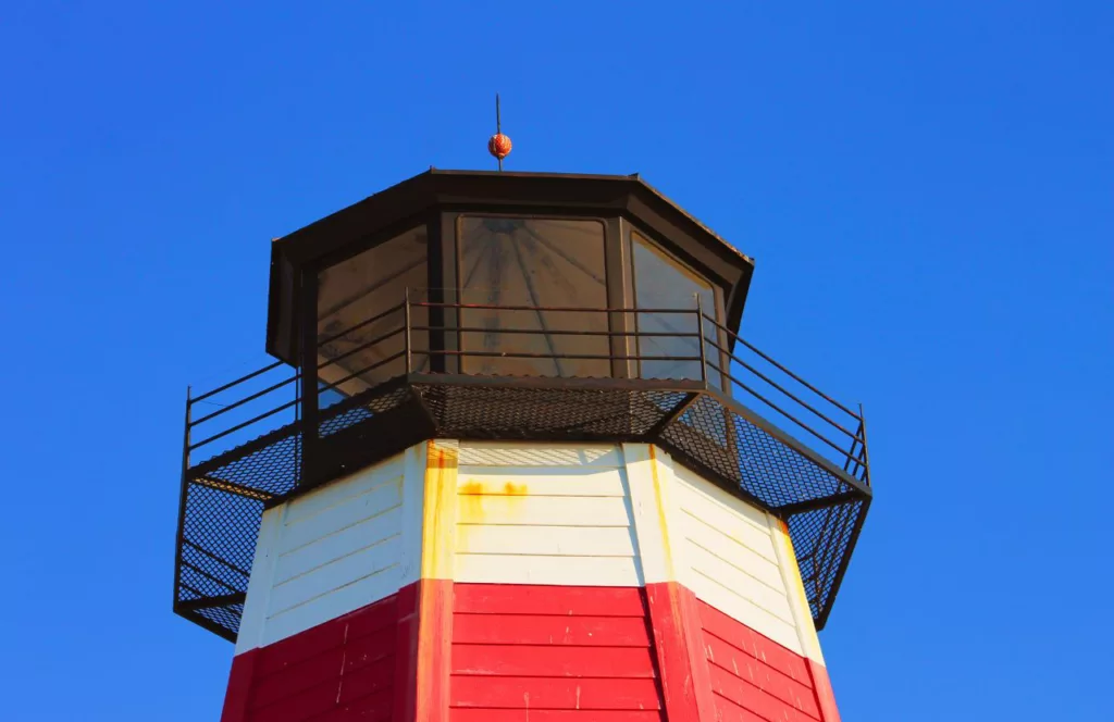 John's Pass Village Lighthouse. One of the best things to do in Treasure Island, Florida
