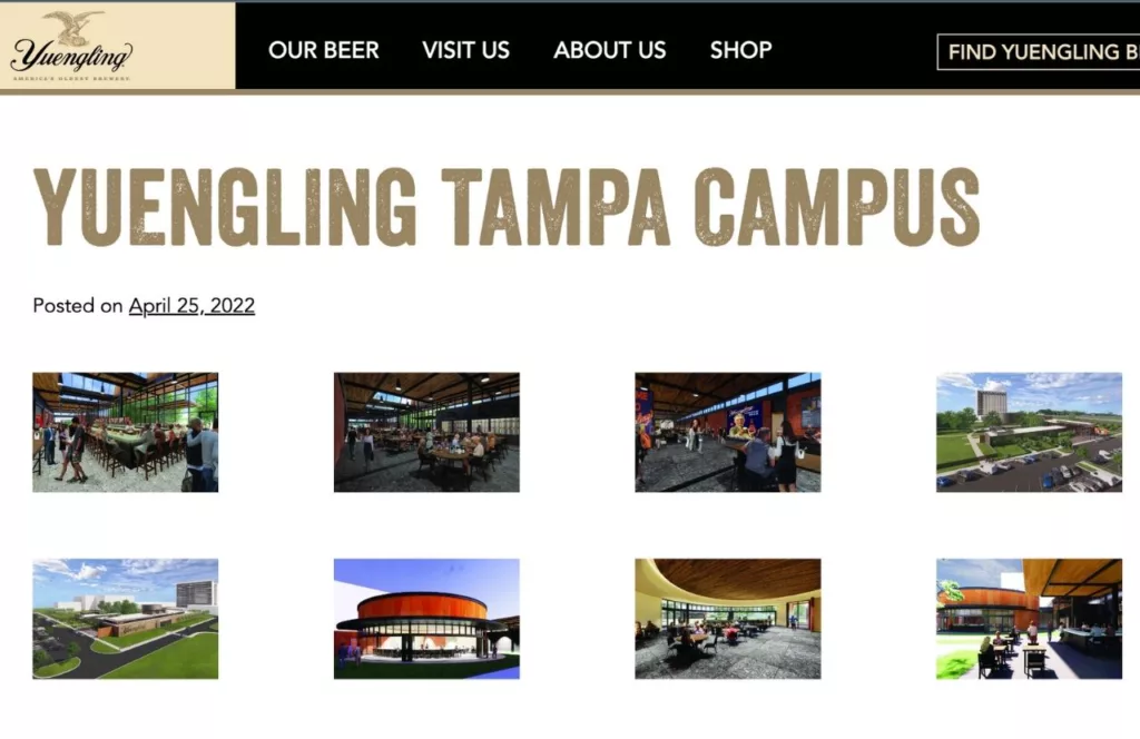 Yuengling Tampa Campus. Keep reading to learn more about Tampa breweries.  