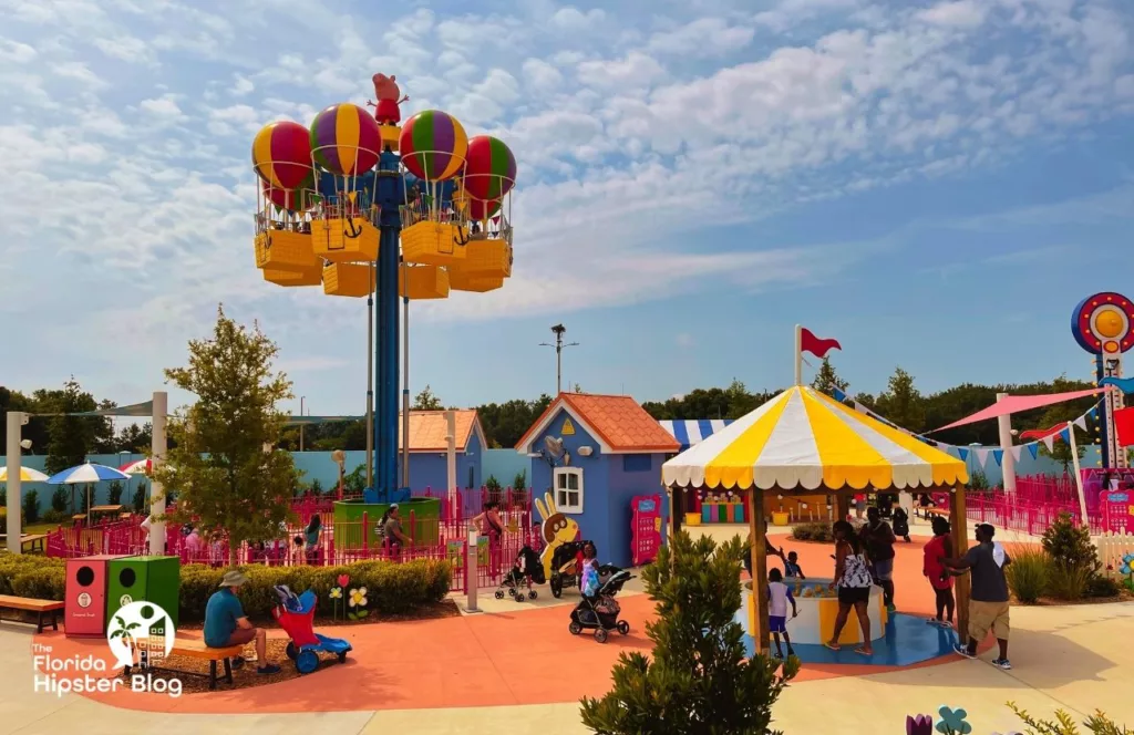 Peppa Pig Theme Park Florida Big Balloon Ride. Keep reading to discover what to do at Peppa Pigs Theme Park.  