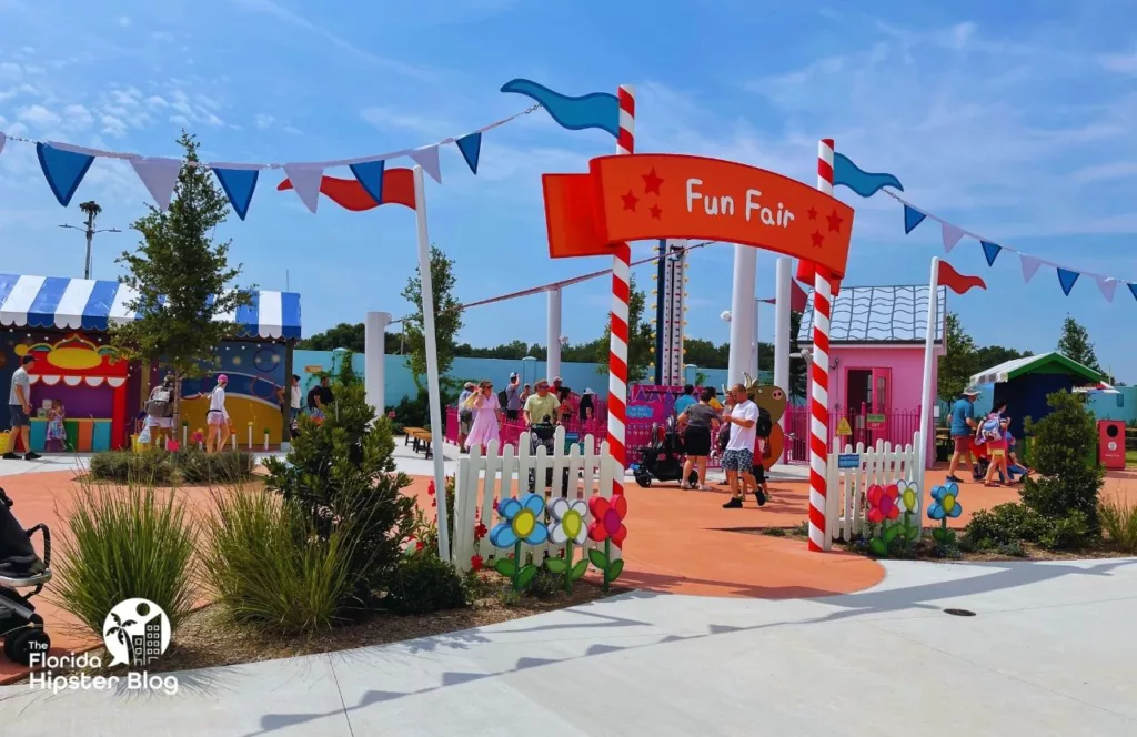 Peppa Pig Theme Park Florida Fun Fair Entrance. Keep reading to find out more tips on how to visit Peppa Pig Theme Park like a pro. 