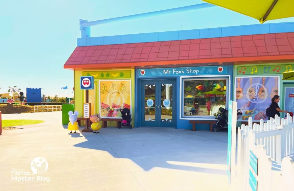 Peppa Pig Theme Park Florida Mr Fox's Shop Entrance. Keep reading to learn all you need to know about Peppa Pig Theme Park. 