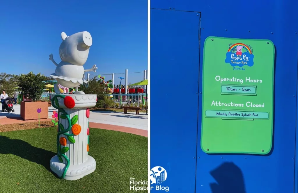 Peppa Pig Theme Park Florida Statue and Park Hours