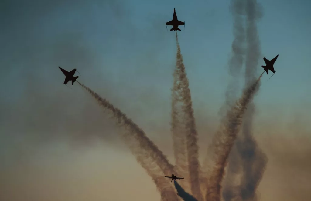 Blue Angels Airshow in Pensacola in the sky. Keep reading to get the best things to do in the Florida Panhandle
