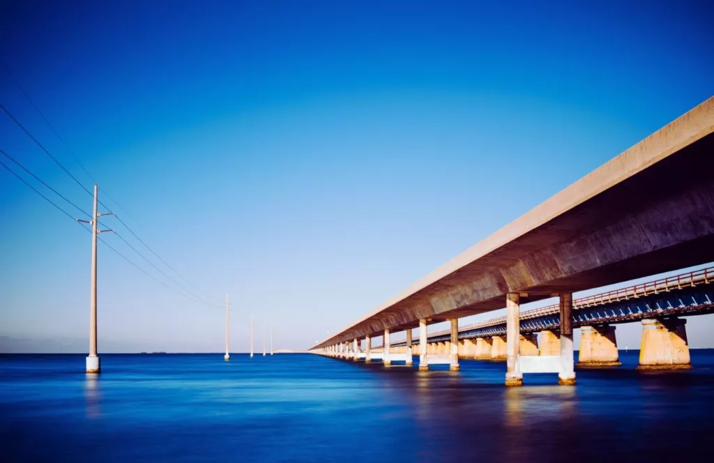 Florida Keys US Highway 1 over the water. Keep reading to learn about the best Florida beaches for a girl's trip!