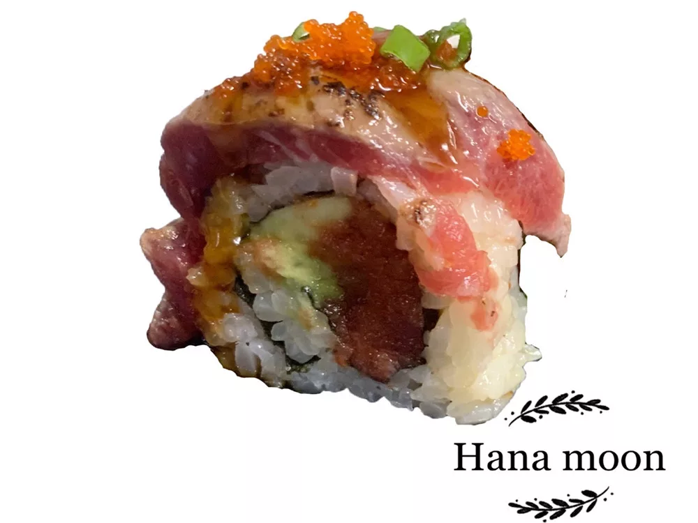 Hana Moon Signature Sushi Roll. Keep reading to learn about the best sushi in Jacksonville, Florida.