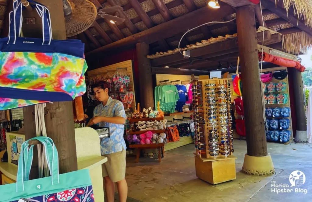 Keep reading learn about what to pack for Florida and how to create the best Florida Packing List. Gift shop with beach bags at SeaWorld's Discovery Cove