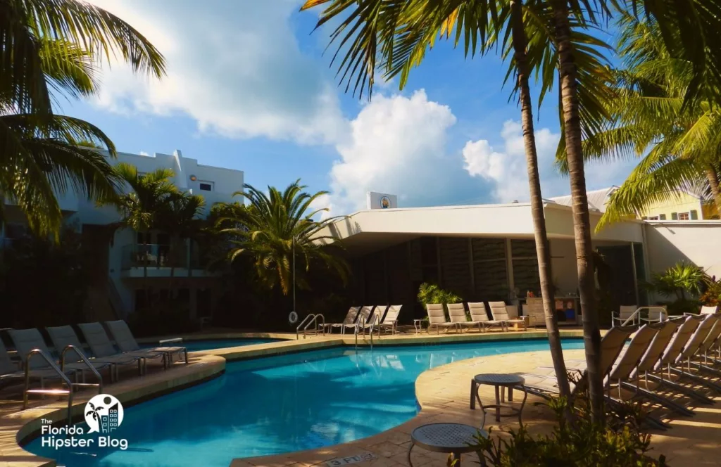 Key West, Florida Santa Maria Resort pool area. Keep reading to get the best beaches in florida for bachelorette party.