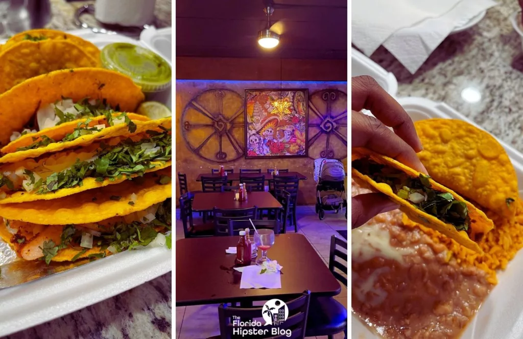 One of the best things to do in Clearwater Beach, Florida. Tacos Tequila and Rum Restaurant Taco with beans and rice (2)