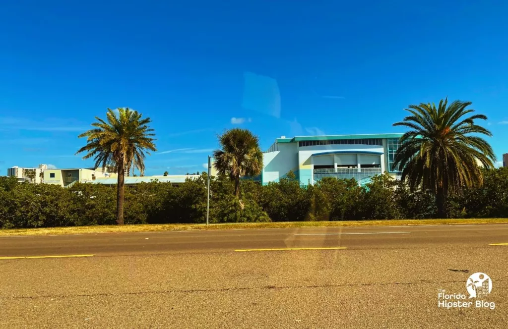 Street view of The Clearwater Aquarium. Keep reading to learn more about the Clearwater Beach hotels. 