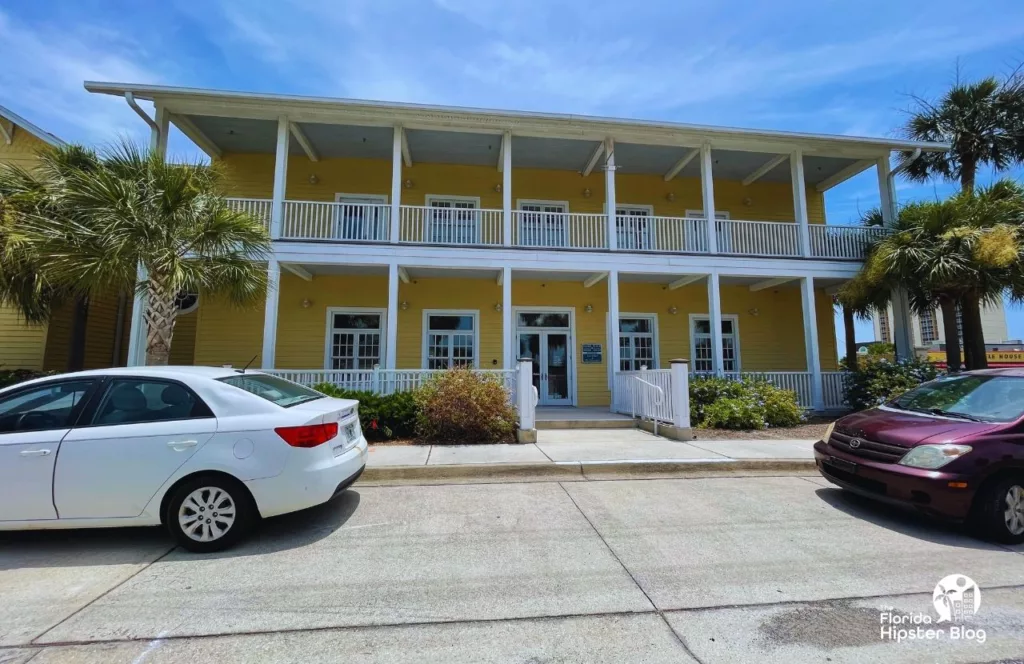 Beaches Museum History Center yellow building with white trip and balcony. Keep reading to find out all you need to know about free things to do in Jacksonville, Florida. 