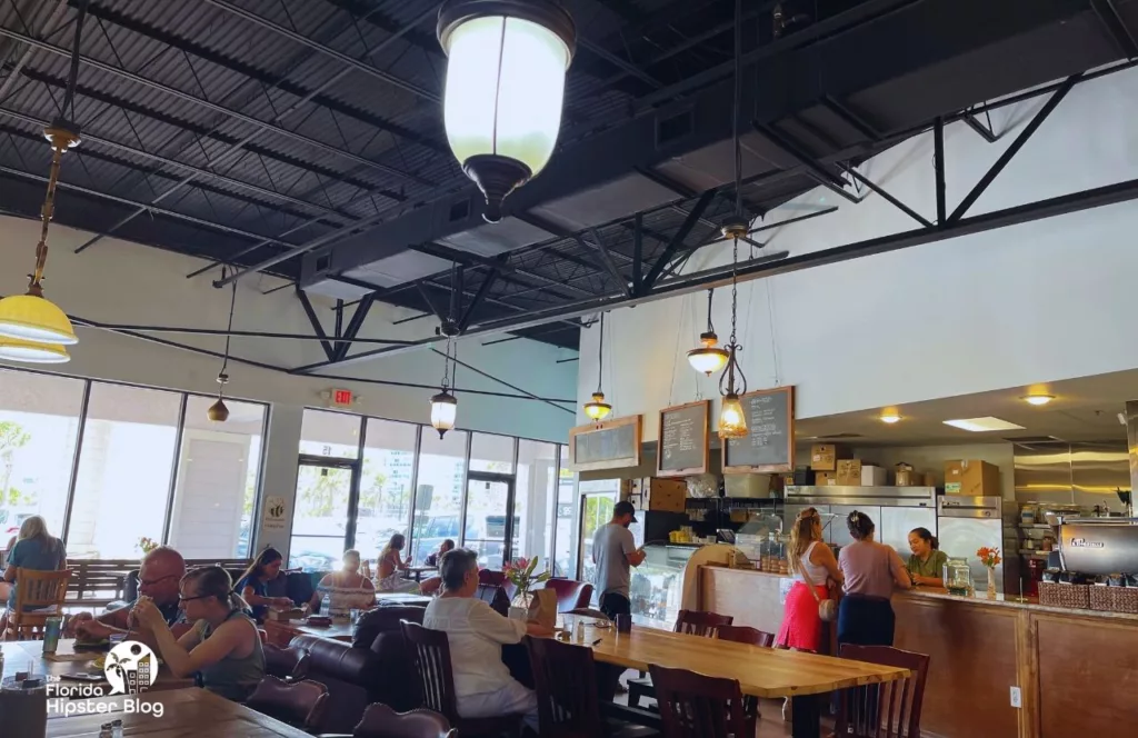 One of the best things to do in Jacksonville, Florida. Delicomb coffee shop interior. Keep reading for the best lunch in Jacksonville, Florida.