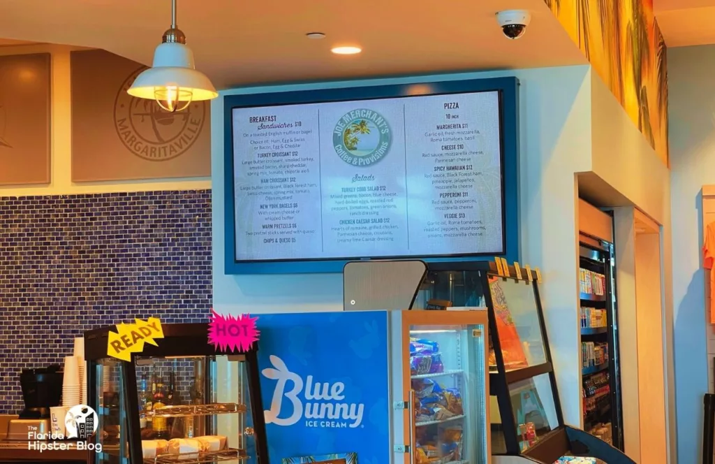 Margaritaville Beach Hotel Lobby and Joe Merchant's Coffee and Gift Shop with hot and ready foods and cold items. Keep reading to find out all about Margaritaville Hotel Jacksonville Beach.