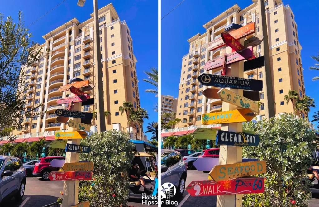 Sign to Pier 60, Aquarium, Clear Sky and more. One of the best things to do in Clearwater Beach, Florida. Keep reading to get the best west central Florida beaches.