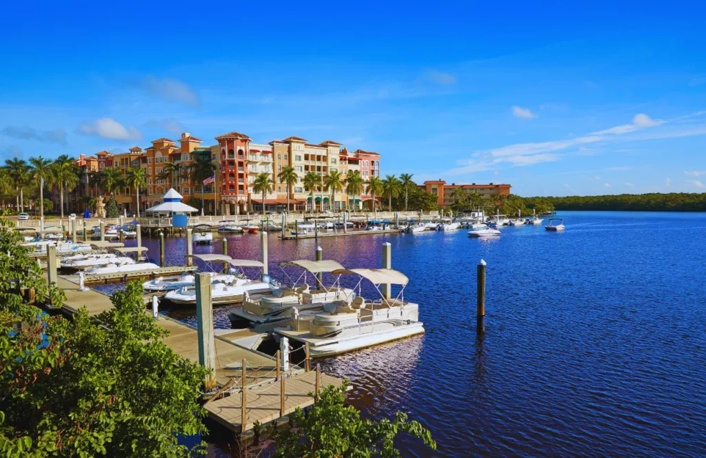 Naples Florida Boat pier. One of the best things to do for Memorial Day Weekend in Florida