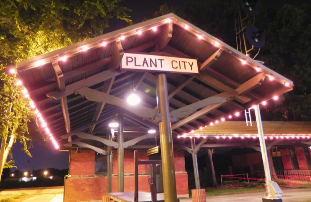 Plant City Train Station. One of the best things to do in Florida for the 4th of July and Independence Day