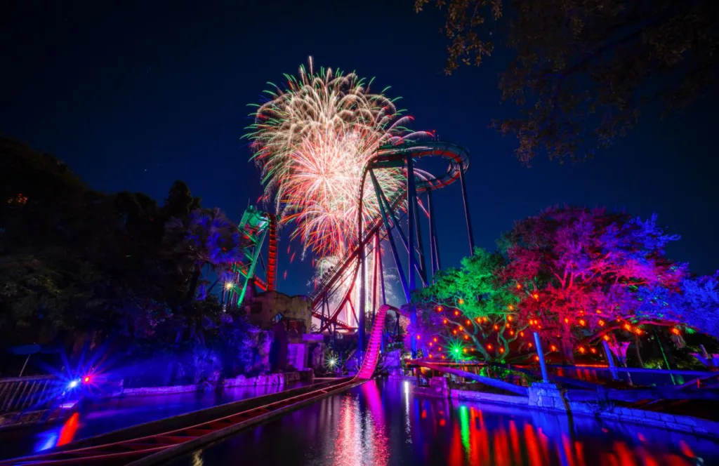 Fireworks at Busch Gardens Tampa. Keep reading to find out all you need to know about the best things to do for Independence Day in Florida.    