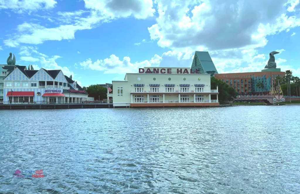 View of Disneys Boardwalk Resort from the Lagoon