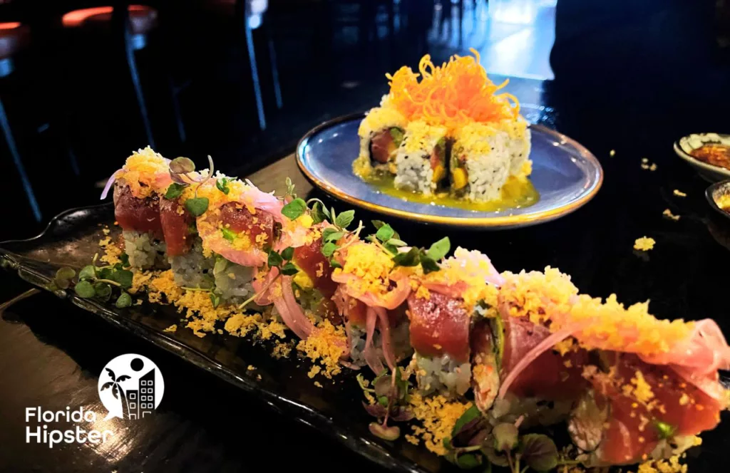Dragonfly Sushi Tuna and Mango Roll. Keep reading to learn more about where to eat in Gainesville. 