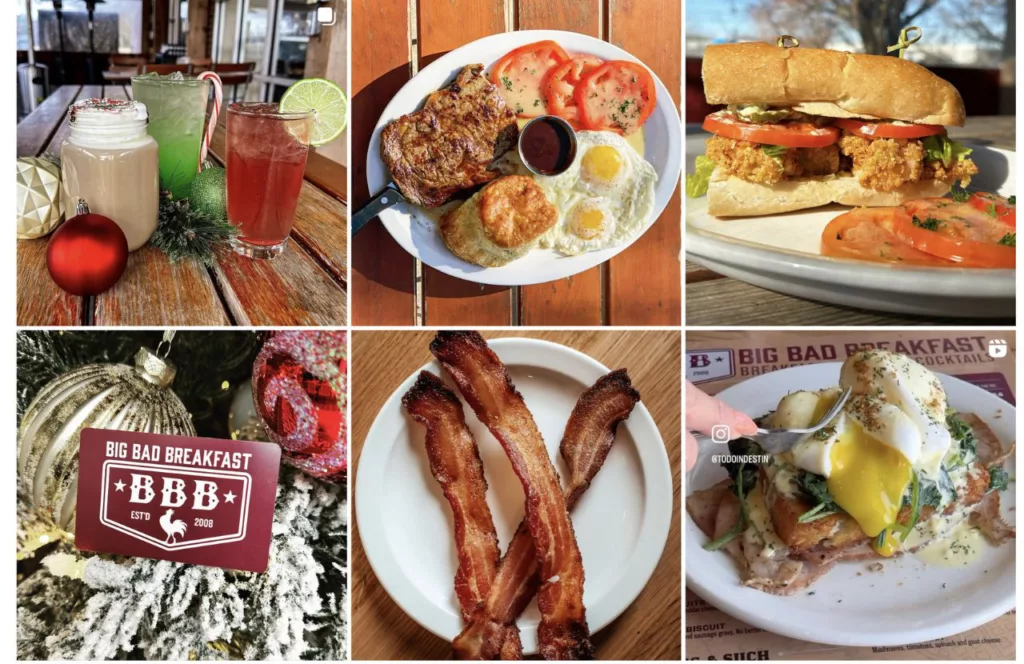 Big Bad Breakfast Instagram Page. One of the best places to get breakfast in Panama City Beach, Florida. Keep reading to discover all there is to know about Panama City Beach breakfast.