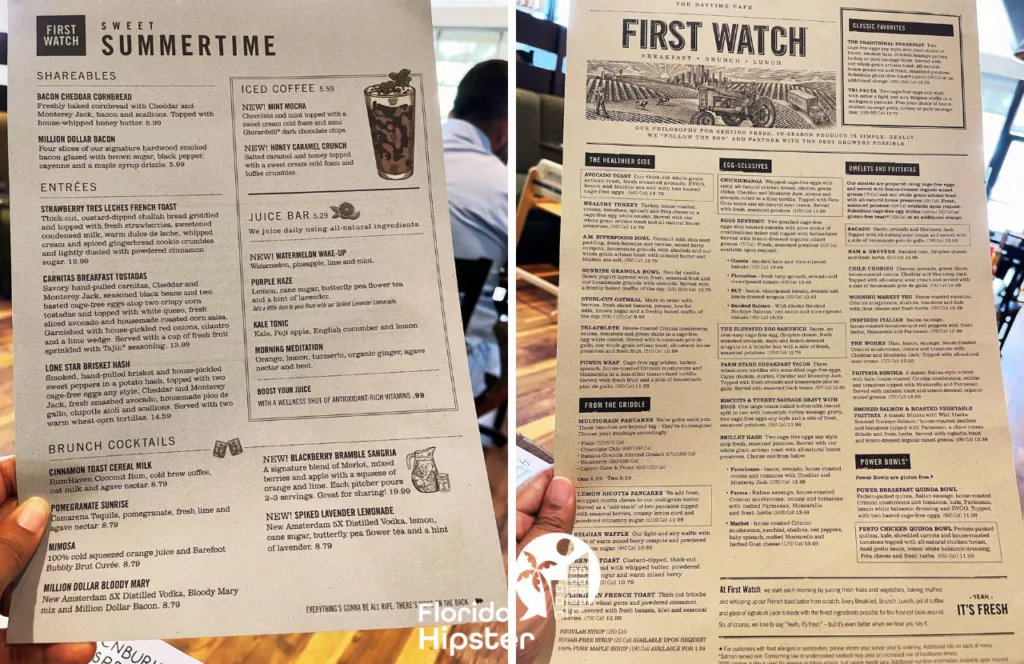 Menu at First Watch Breakfast and Brunch Restaurant. Keep reading to learn more about Orlando brunch spots.  