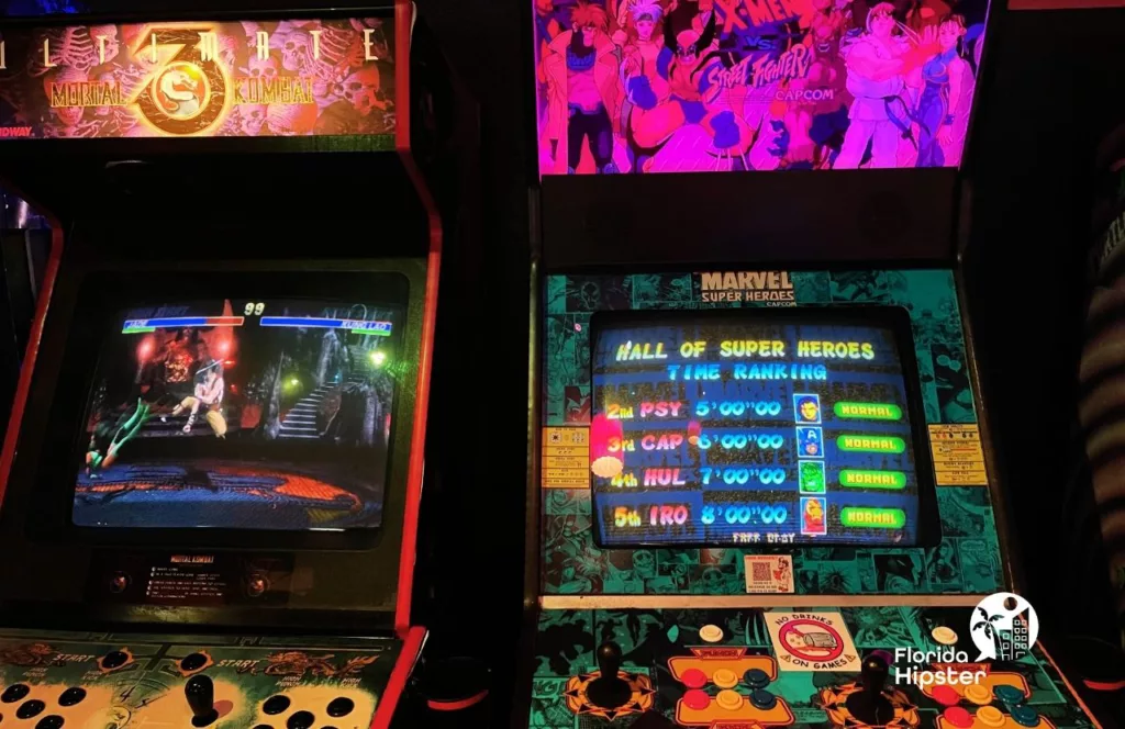 Adult Arcade with Mortal Kombat and Street Fighter Games. Keep reading to learn more about Gainesville nightlife. 