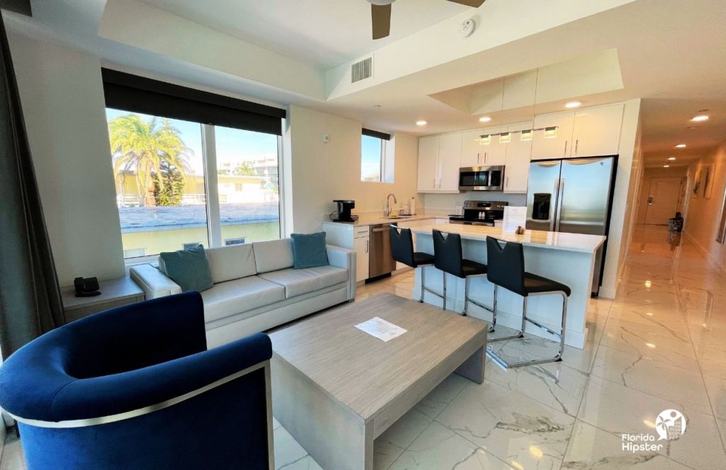 Treasure Island Beach, Florida Ocean Club Hotel 2 Bedroom Suite. One of the best Florida Beaches in April. 