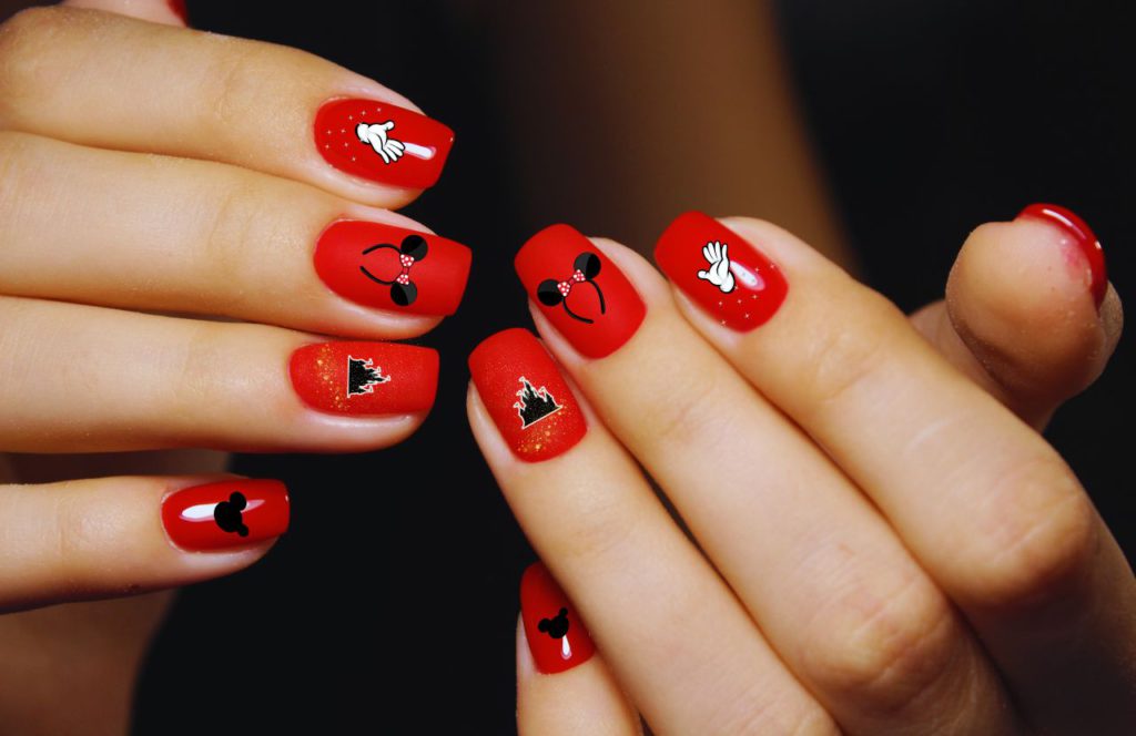 Florida Summer Nails Red Disney Nails. Keep reading to find out the best summer nails for Florida you need to try.