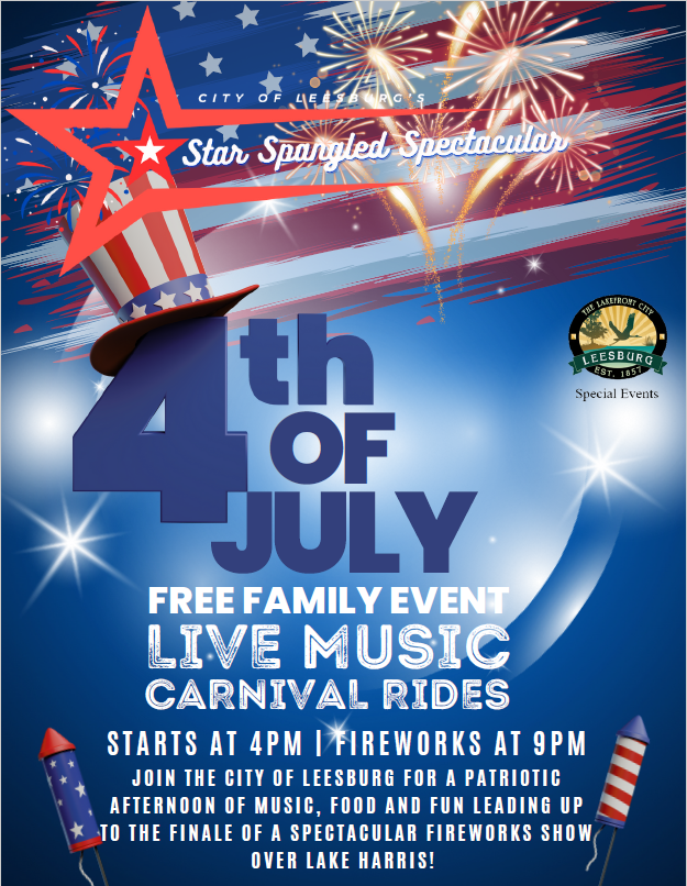 Leesburg, Florida 4th of July Independence Day. Keep reading to learn more about what to do in Leesburg Florida. 