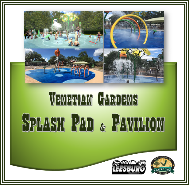 Roger Park Splash Pad and Pavilion in Leesburg, Florida. Keep reading for the full guide to Leesburg Florida. 